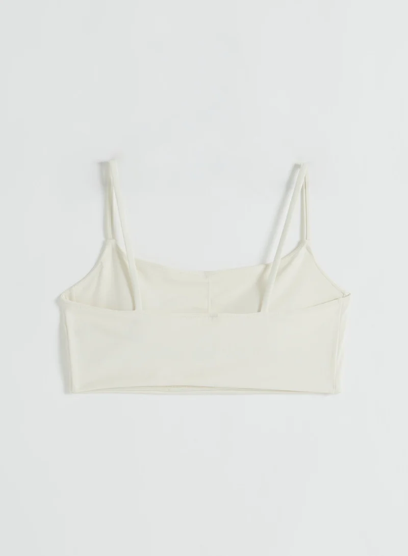 Cream Sculpting Strap Bra