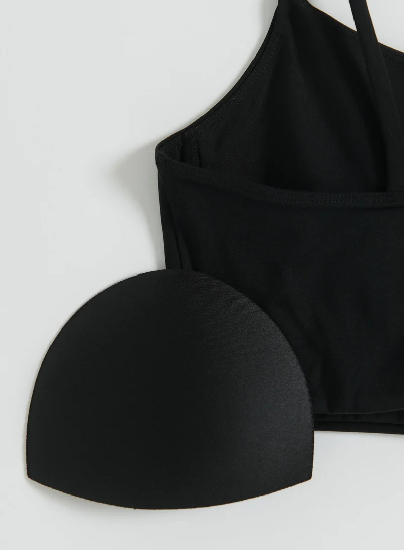 Black Sculpting Strap Bra