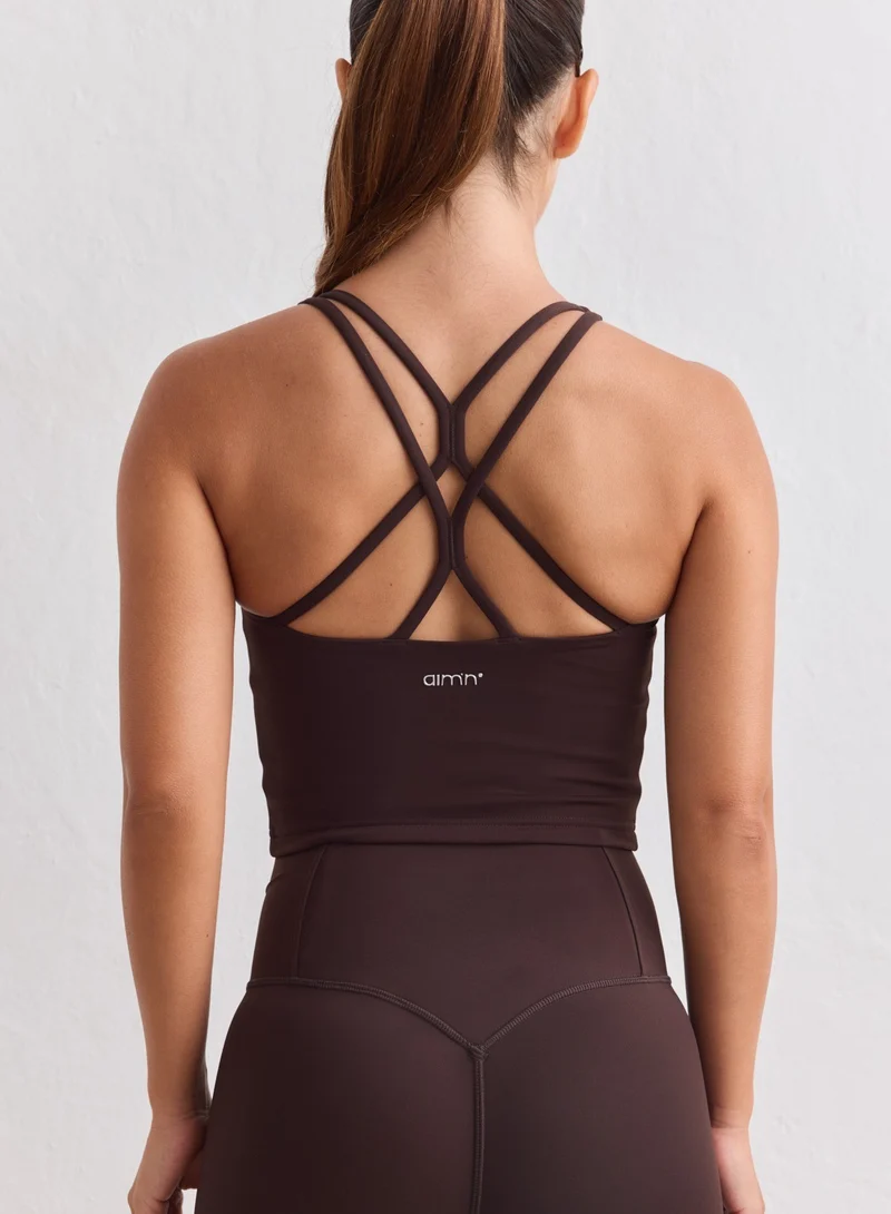 Chocolate Sculpting Strappy Bralette