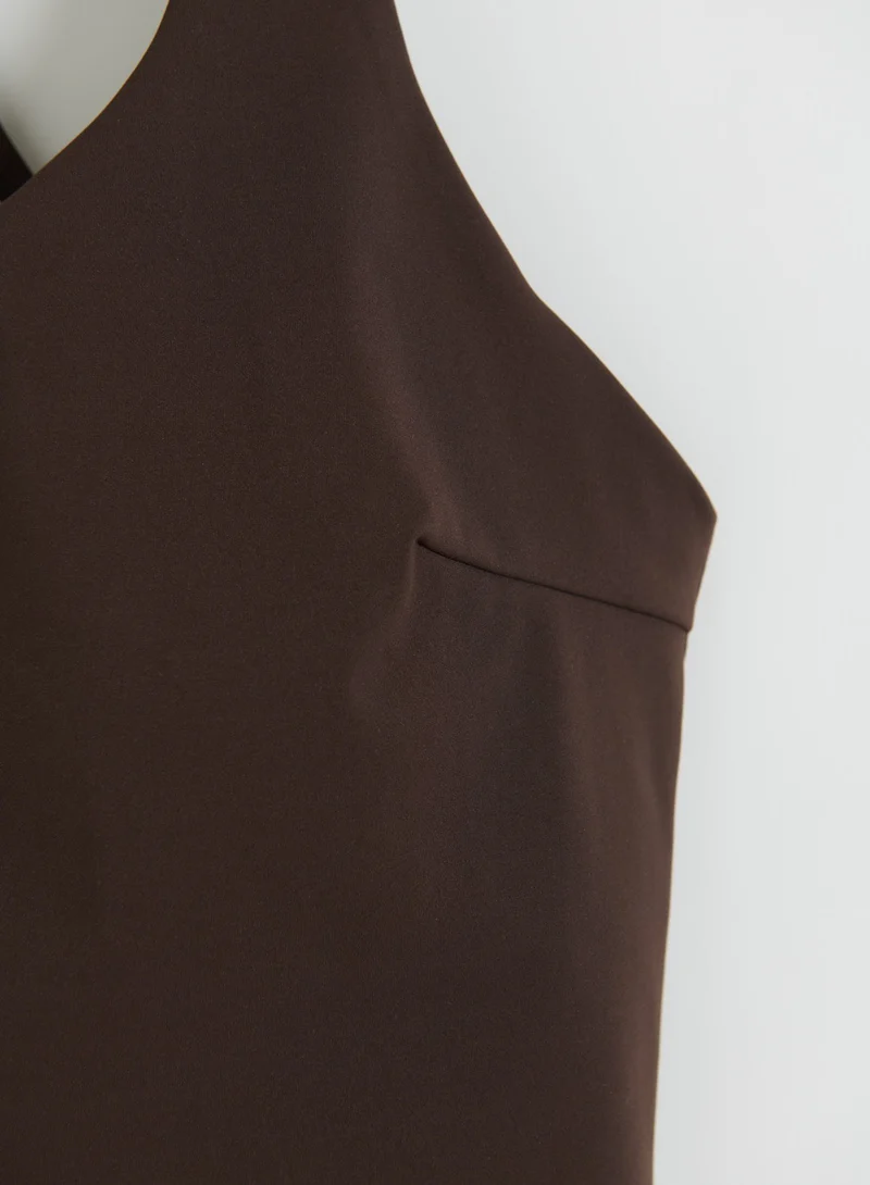 Chocolate Sculpting Strappy Bralette