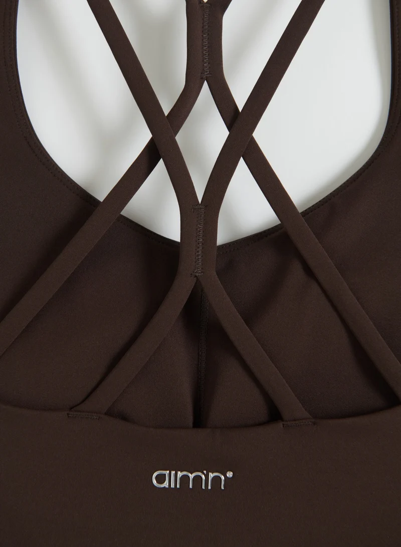 Chocolate Sculpting Strappy Bralette