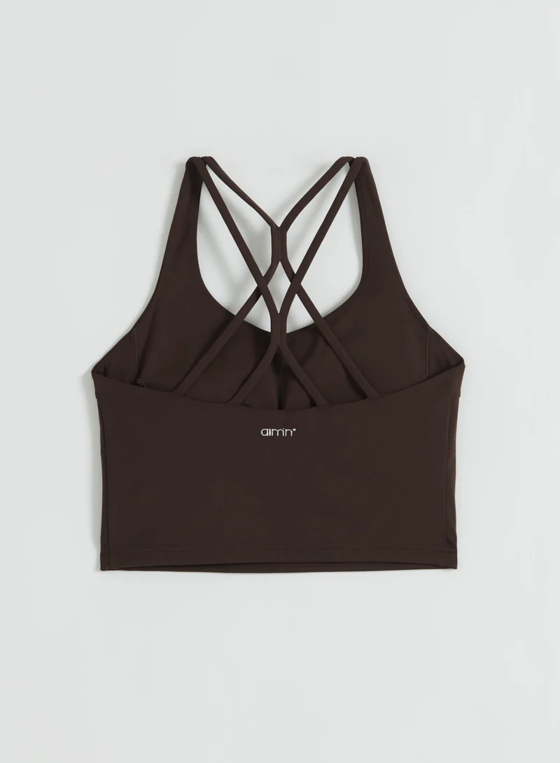Chocolate Sculpting Strappy Bralette