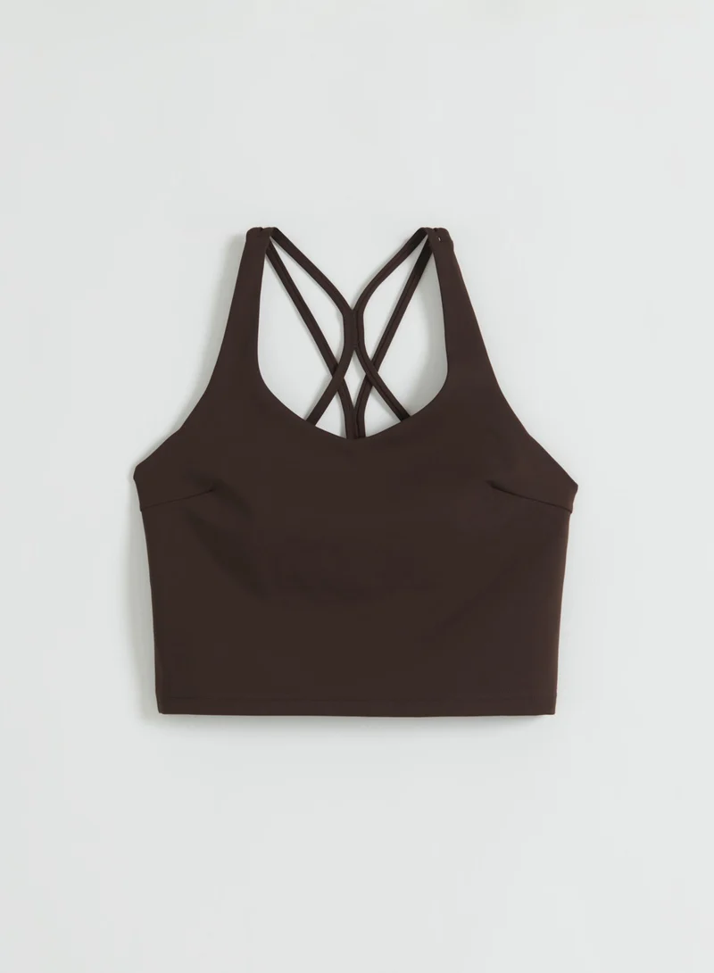 Chocolate Sculpting Strappy Bralette