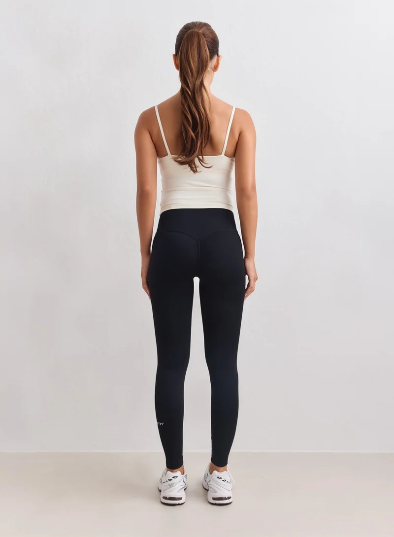 Black Sculpting Scrunch Tights