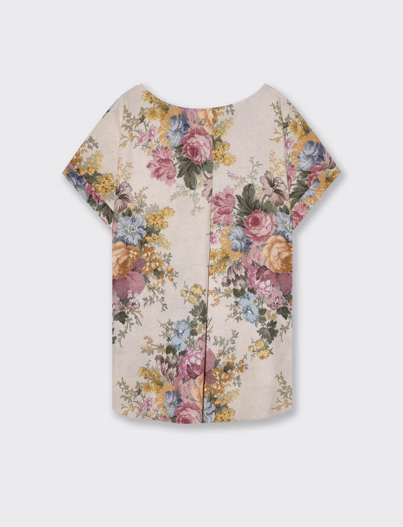 Maglia Fantasia con Manica T - Rosa