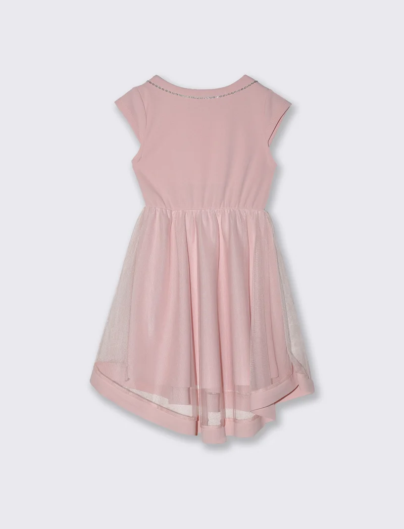 Abito elegante da bambina con tulle - Rosa