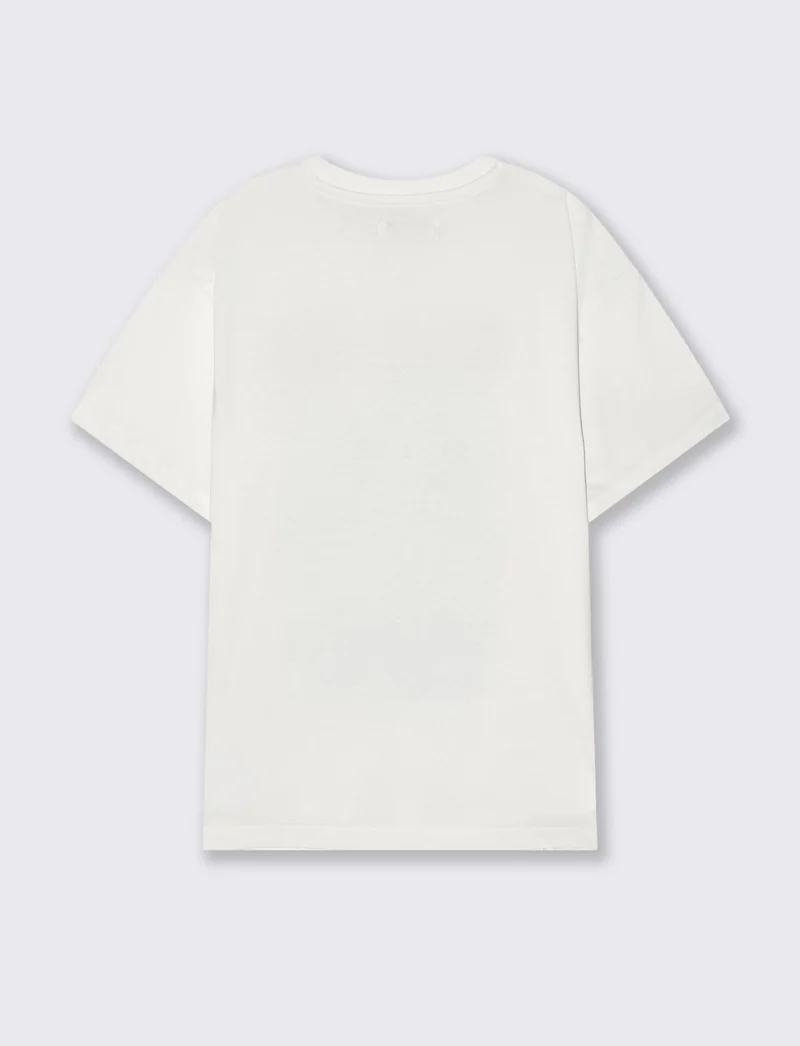 T-shirt surfing club mezza manica over - Bianco