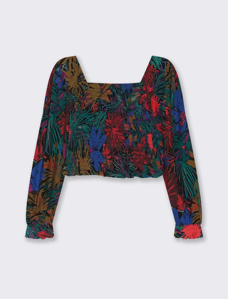 Casacca manica lunga con arriccio da donna - var 2
