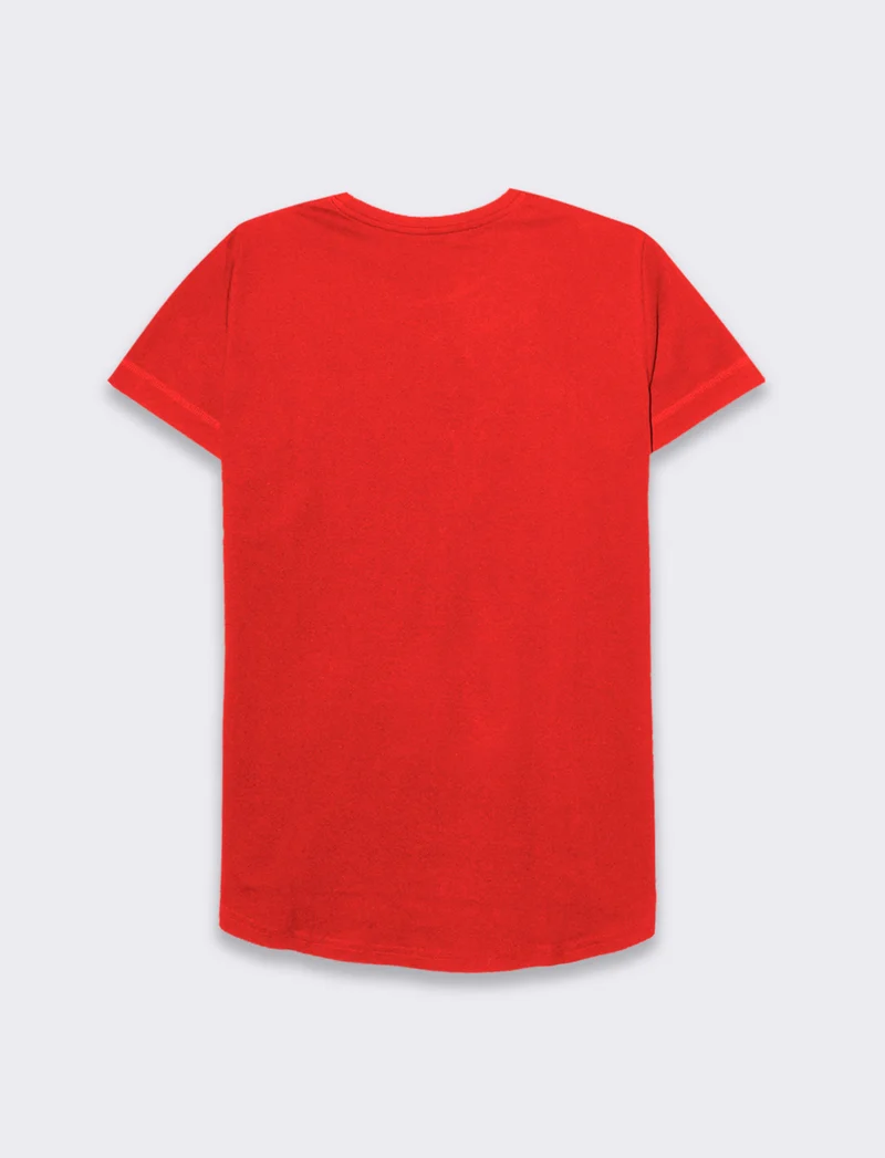T-shirt basica da donna - Rosso