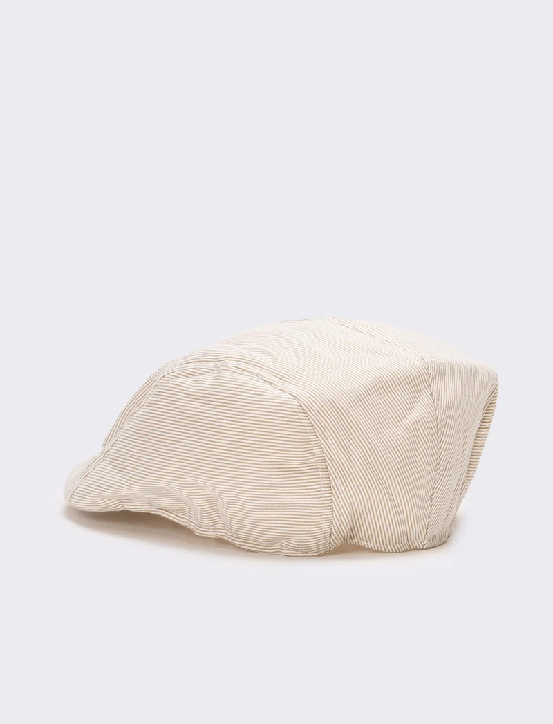 Coppola uomo in tessuto - Beige