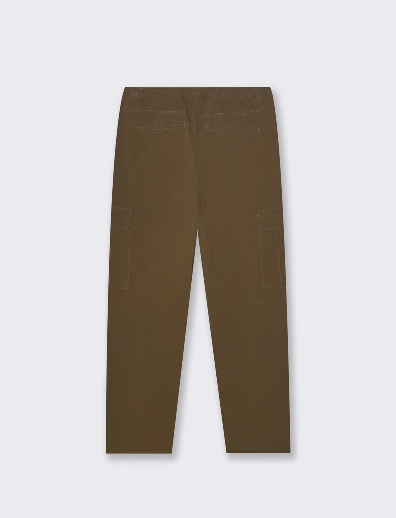 Pantaloni cargo straight fit da uomo - Verde kaki