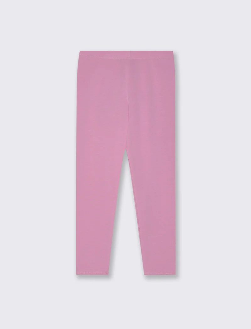 Leggings basico elasticizzato per bambina - Viola malva