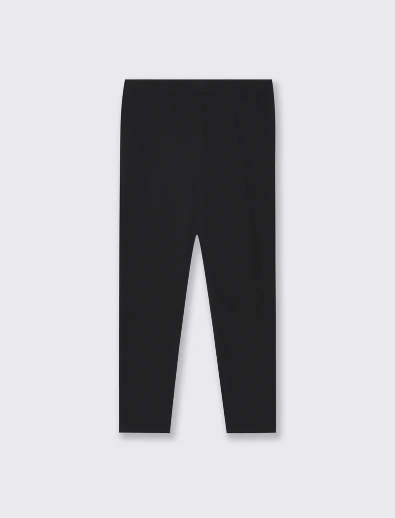 Leggings basico elasticizzato per bambina - Nero