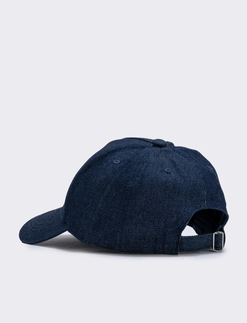 Cappello baseball denim con lettera 3D - var 3