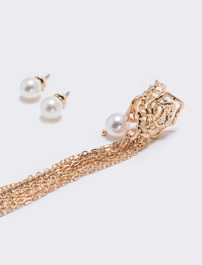 Earcuff 3 Pezzi Eleganti - Oro