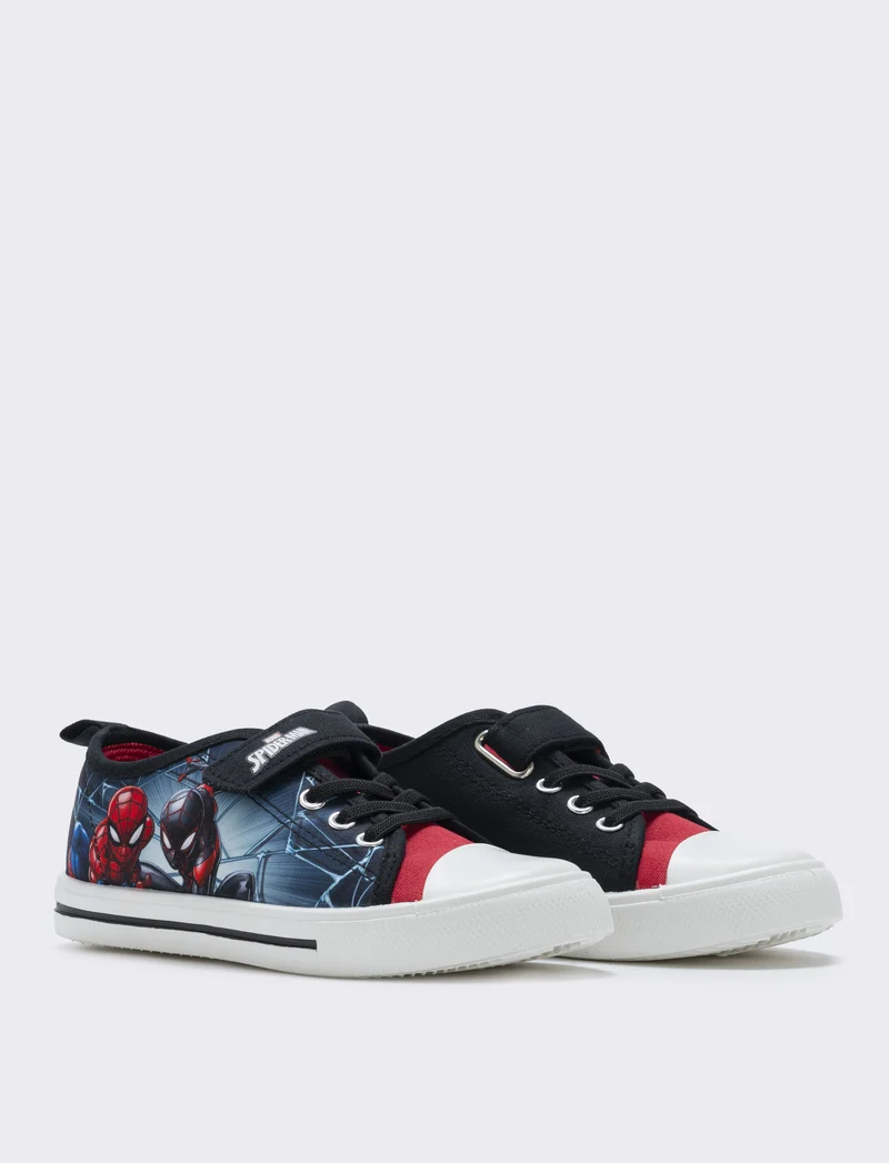 Sneakers Spider-man© per bambini in canvas - Nero