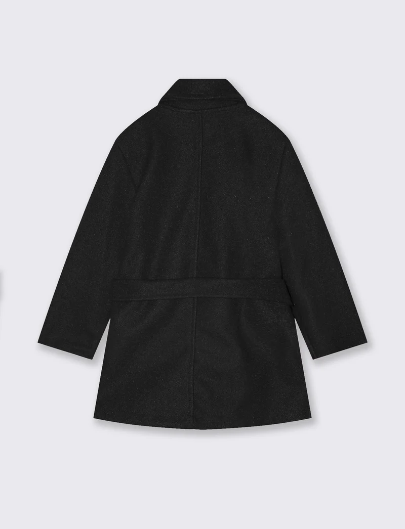Cappotto in panno - Nero