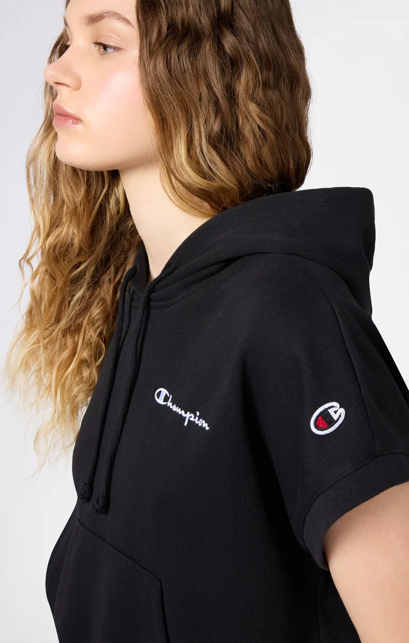 Women’s Lightweight Short Sleeve Hooded Sweatshirt Icons
