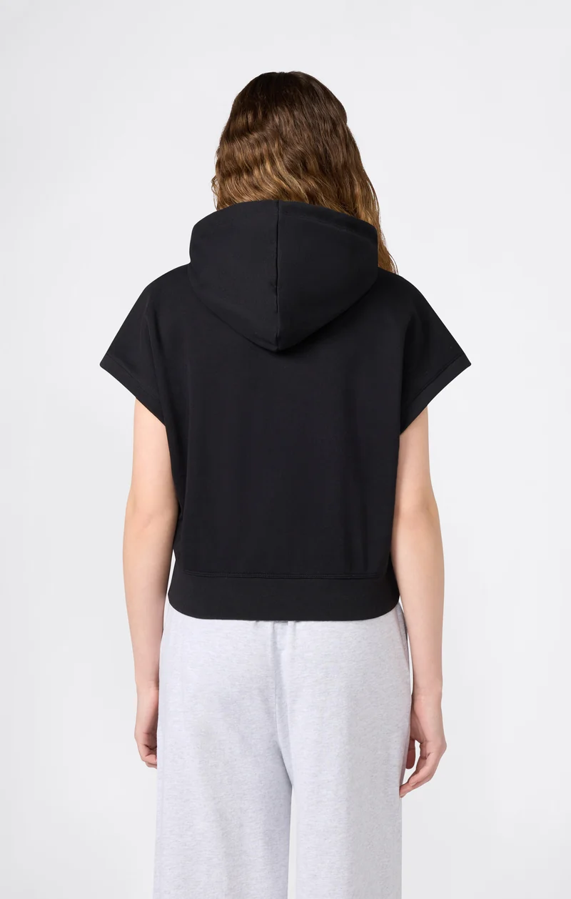 Women’s Lightweight Short Sleeve Hooded Sweatshirt Icons