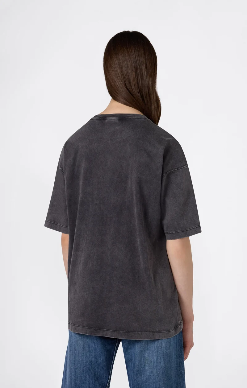 Women’s Washed Effect Crewneck T-Shirt Icons