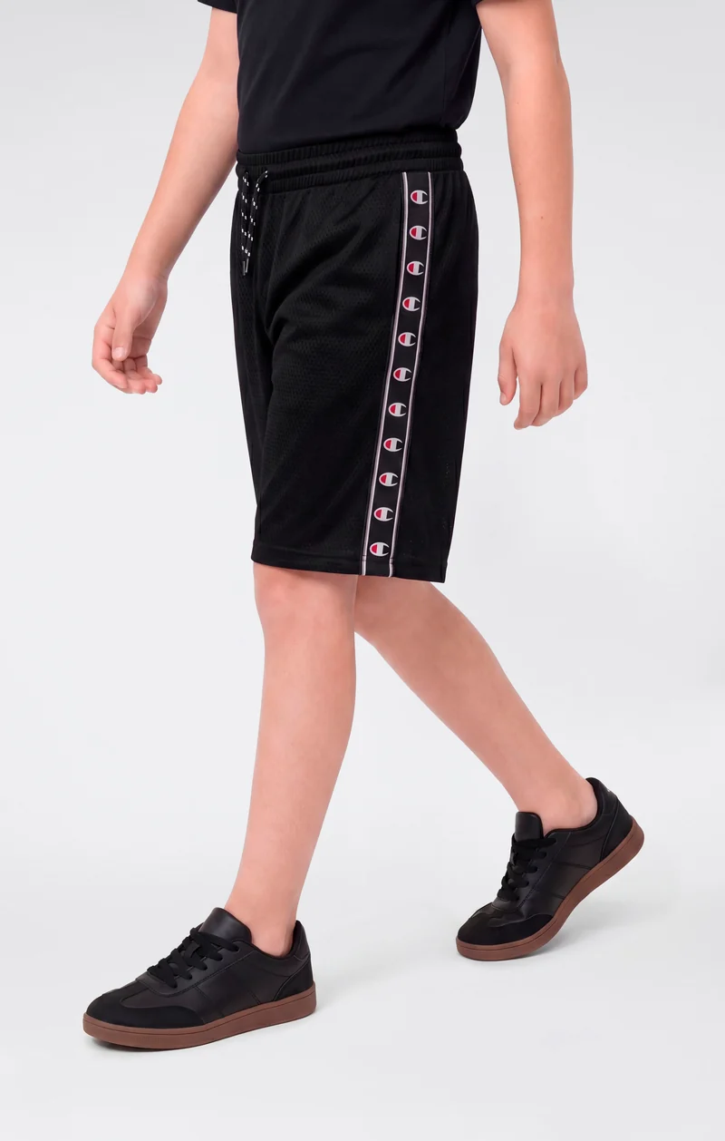Boys’ Mesh Bermuda Shorts with Tape Logo