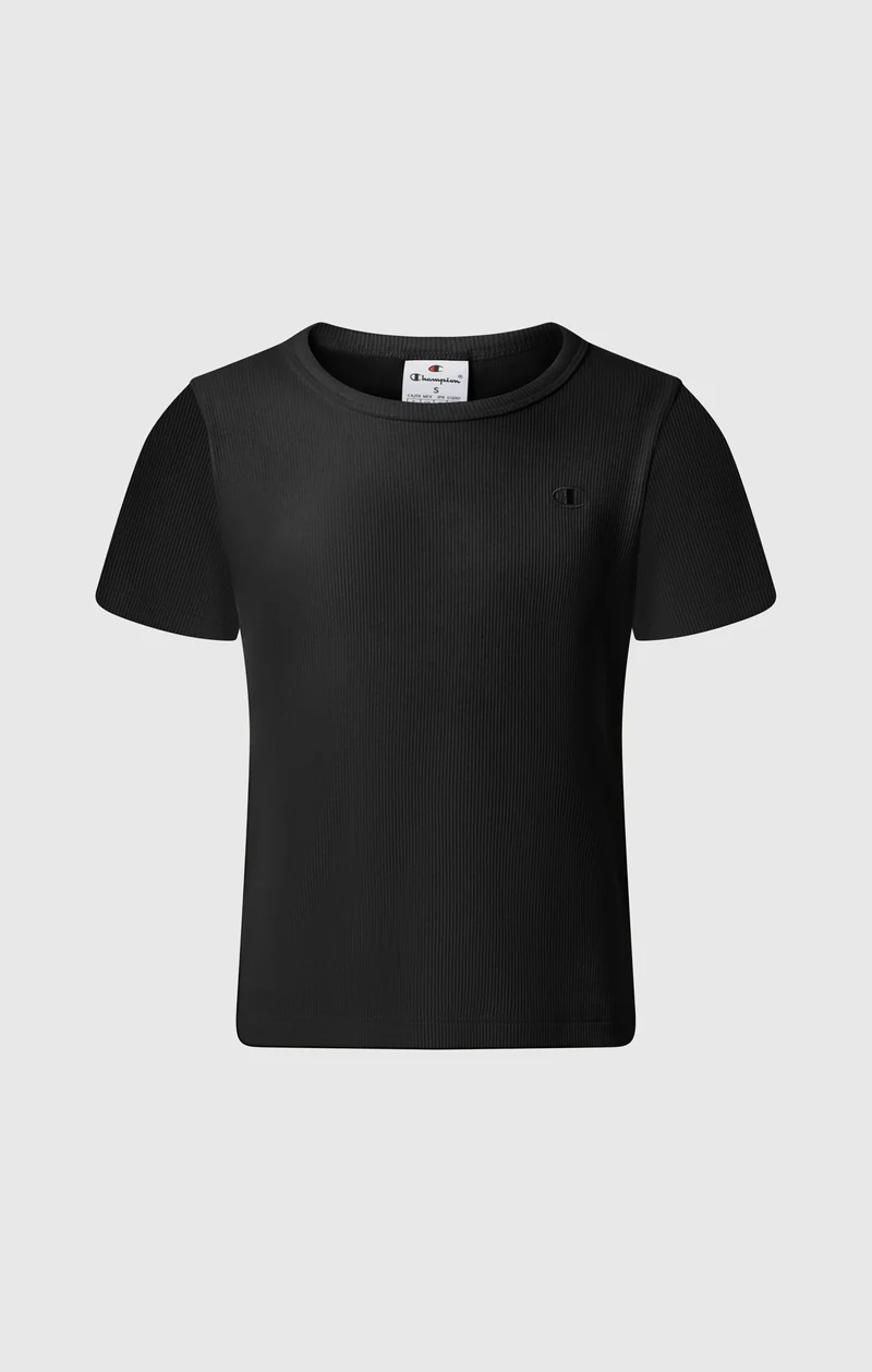 Girls’ Stretch Rib Crewneck T-Shirt Icons