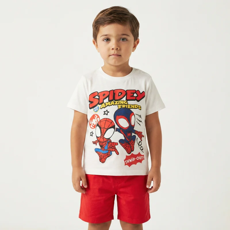 Maglietta Spidey manica corta varianti - Bianco