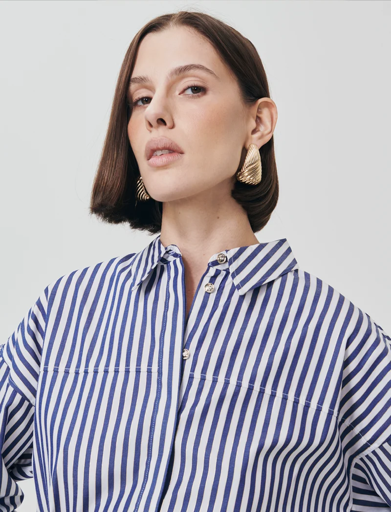 Camicia Manica Lunga con Cintura - var 1