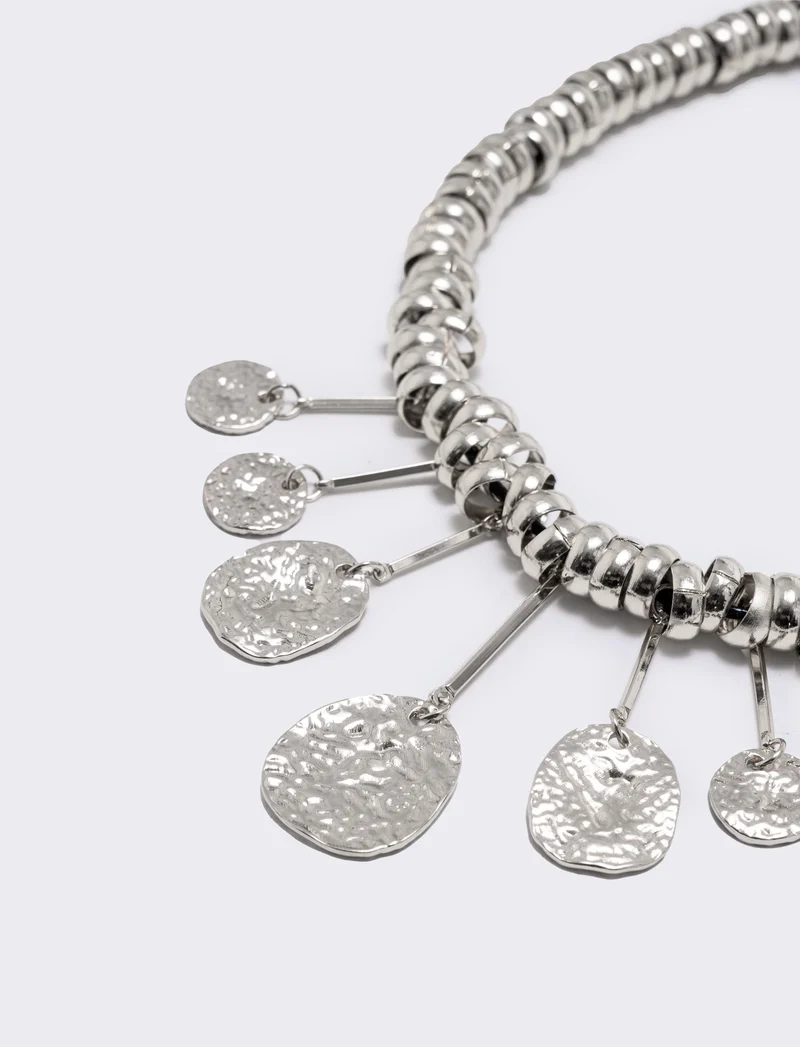 Collana con ciondoli a moneta - Argento