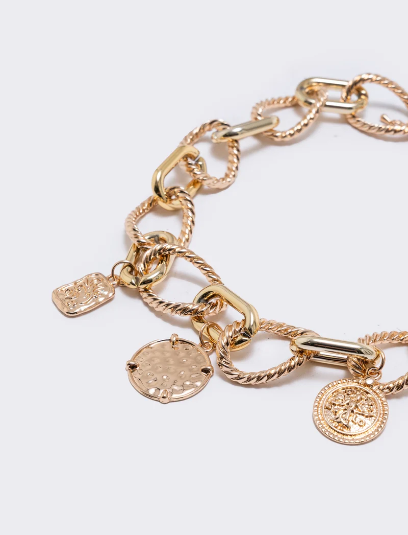 Collana catena con ciondoli femminili - Multicolore