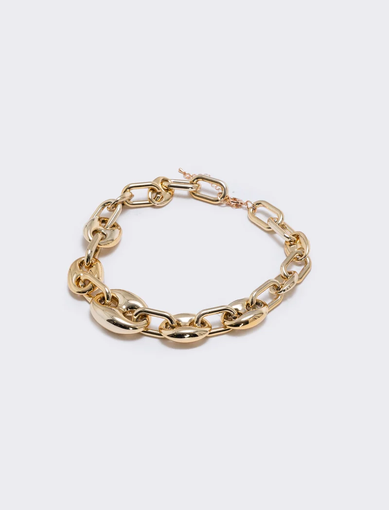 Collana doppia catena - Oro