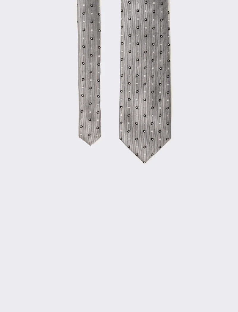 Cravatta uomo cerimonia 8cm - Grigio
