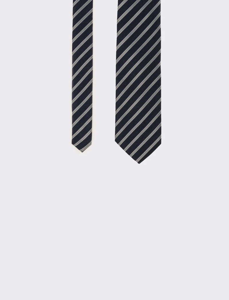 Cravatta uomo regimental - Blu navy
