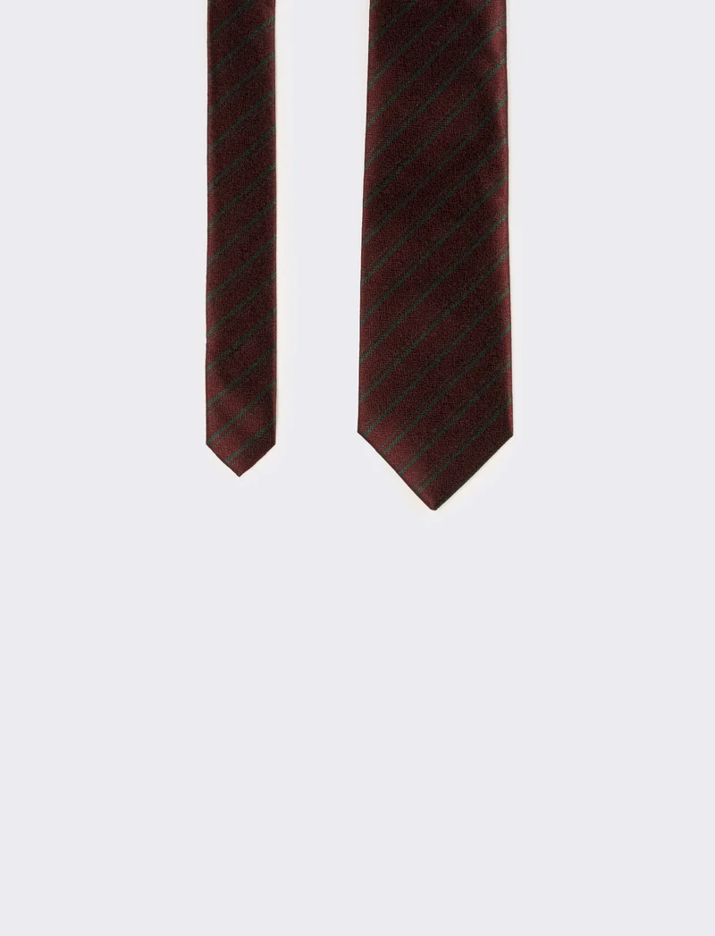 Cravatta uomo regimental - Bordeaux