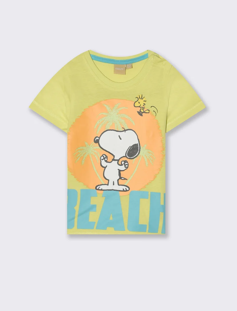 T-shirt snoopy da neonato - Verde mela