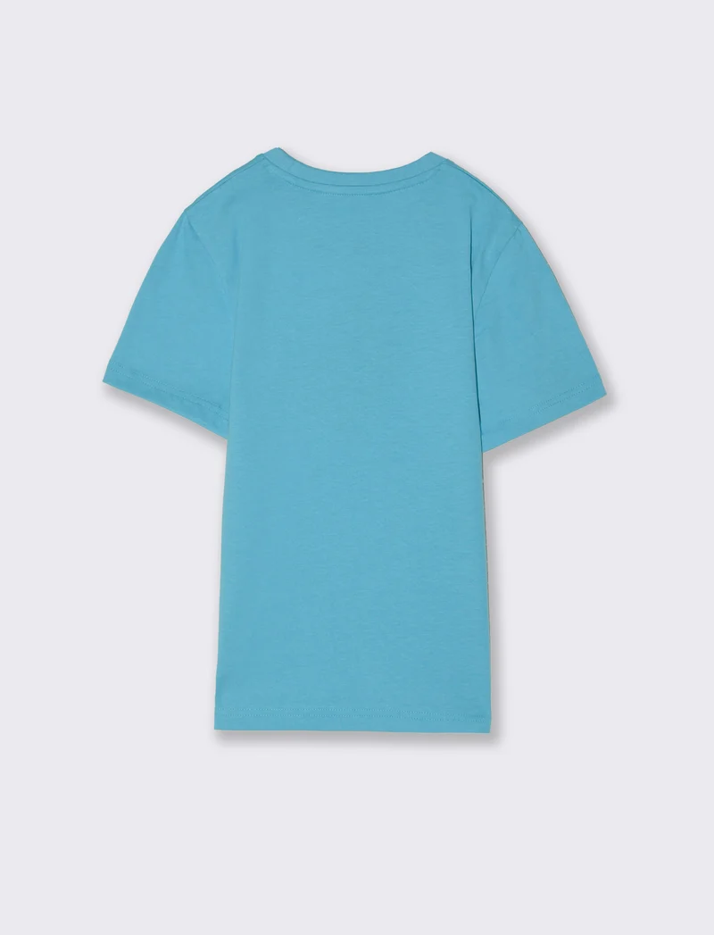 T-shirt con taschino da bambino - Turchese