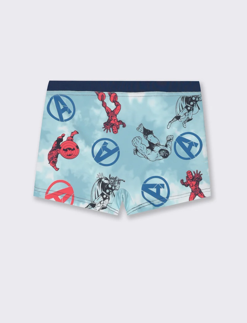 Boxer stampato Marvel da bambino - navy