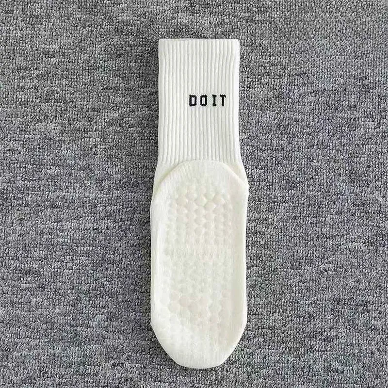 Olivenorma Mid Tube Elastische Stricksocken mit vollständiger Abdeckung, rutschfester Silikon-Balanceunterstützung, vielseitige Sport- und Yoga-Socken für Damen