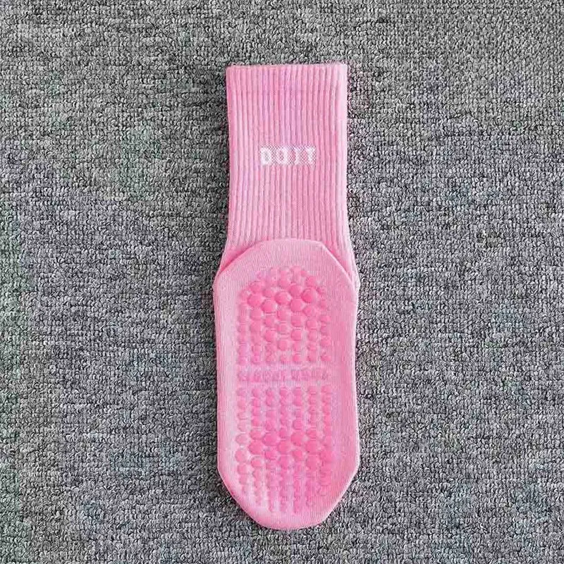 Olivenorma Mid Tube Elastische Stricksocken mit vollständiger Abdeckung, rutschfester Silikon-Balanceunterstützung, vielseitige Sport- und Yoga-Socken für Damen