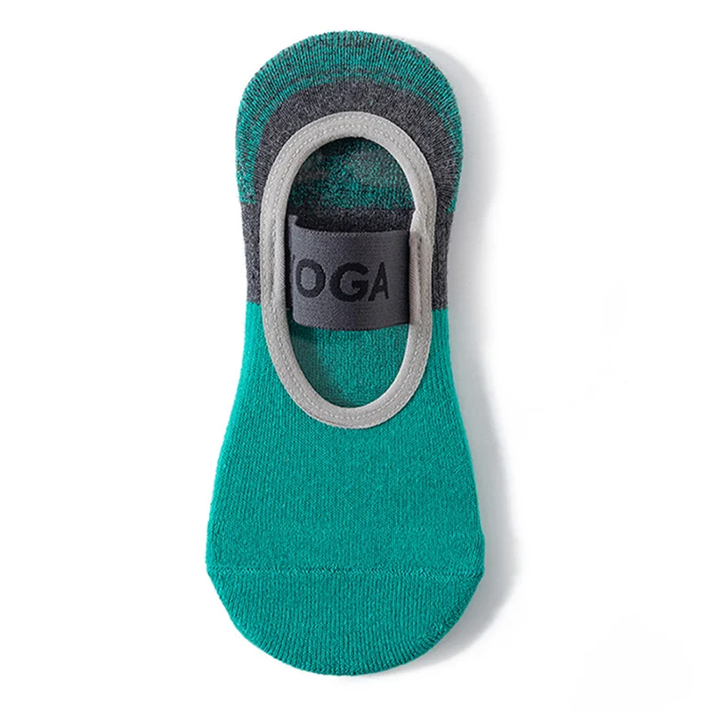 Olivenorma Yoga-Socken mit verstecktem Futter, rutschfest, stoßdämpfend, aus weicher, atmungsaktiver Baumwolle, ideal für Damen-Yoga-Workouts