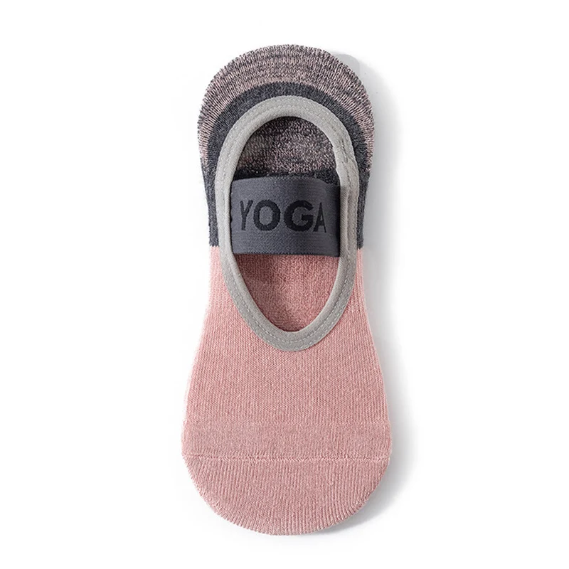 Olivenorma Yoga-Socken mit verstecktem Futter, rutschfest, stoßdämpfend, aus weicher, atmungsaktiver Baumwolle, ideal für Damen-Yoga-Workouts