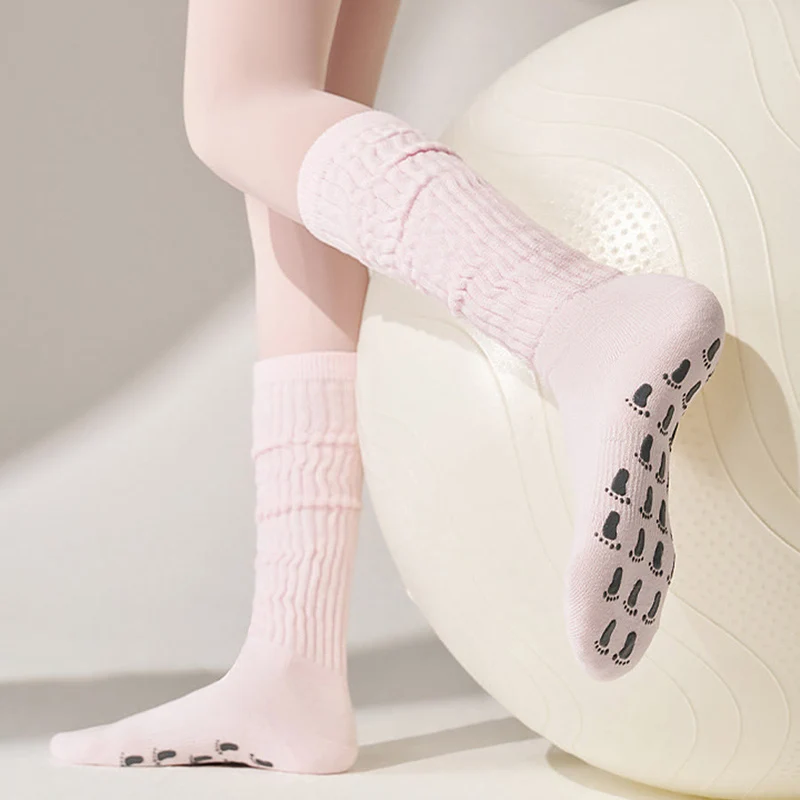 Olivenorma Silikon-Socken mit Vollfläche, rutschfest, für stabile Körperhaltung, stoßdämpfend, atmungsaktiv, elastisch, rutschfest – ideal für Training, Workout und Yoga für Damen.