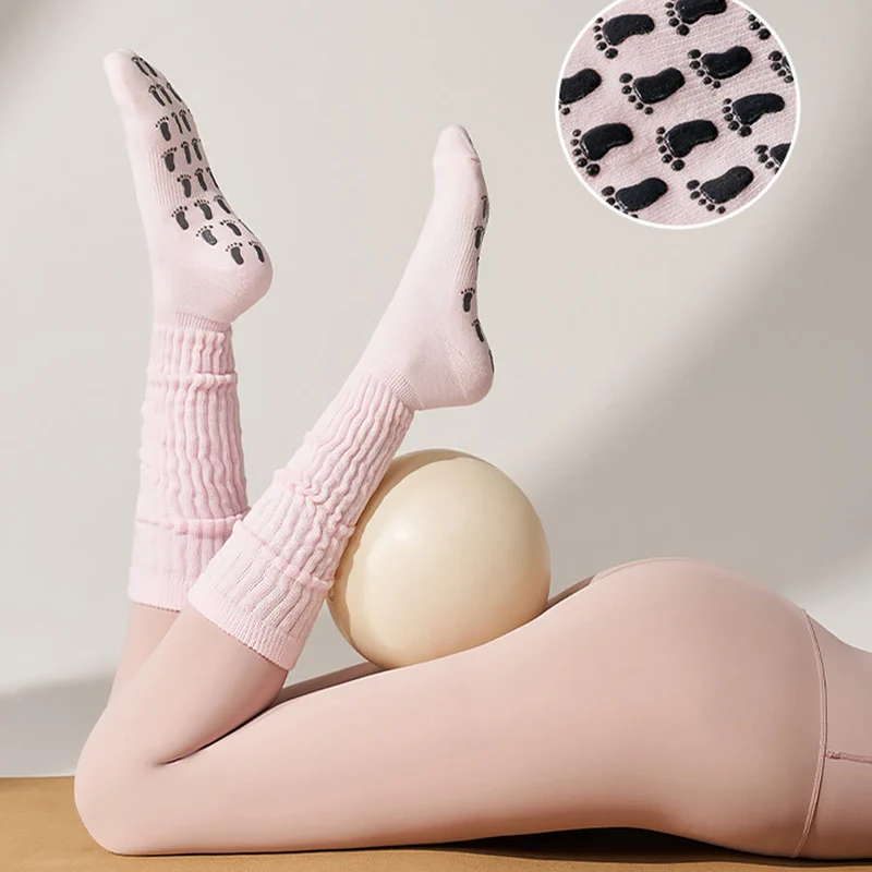 Olivenorma Silikon-Socken mit Vollfläche, rutschfest, für stabile Körperhaltung, stoßdämpfend, atmungsaktiv, elastisch, rutschfest – ideal für Training, Workout und Yoga für Damen.