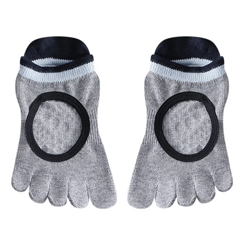 Olivenorma Silikon-Socken für den ganzen Fuß – Geräuschlos, rutschfest, stabil, druckentlastend, atmungsaktiv – Trainingssocken für Damen (Yoga)