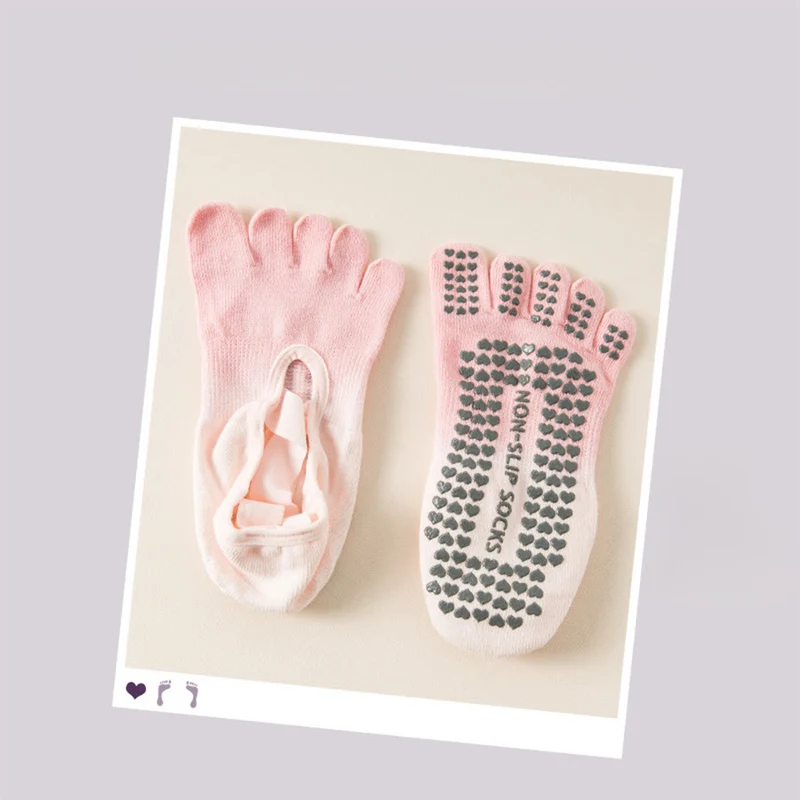 Olivenorma Zehensocken mit offener Zehenpartie, rutschfester, stoßdämpfender, atmungsaktiver und flexibler Oberfläche für Damen – ideal für Fitnessstudio und Yoga.