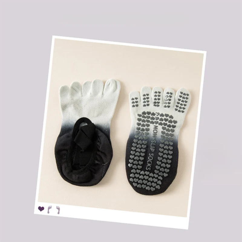 Olivenorma Zehensocken mit offener Zehenpartie, rutschfester, stoßdämpfender, atmungsaktiver und flexibler Oberfläche für Damen – ideal für Fitnessstudio und Yoga.