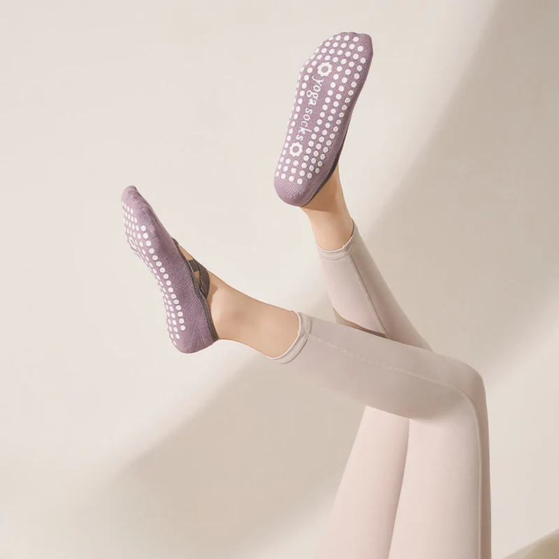 Olivenorma Hautfreundliche, weiche Stricksocken mit Rundumgriff, rutschfest, stoßdämpfend, vielseitig einsetzbar – Trainingssocken für Damen (Yoga)