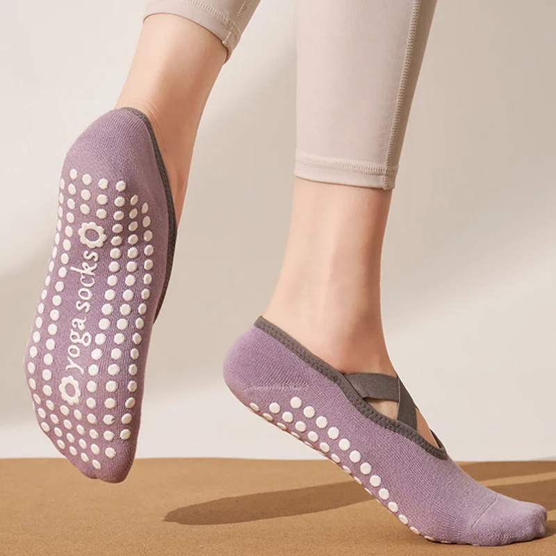 Olivenorma Hautfreundliche, weiche Stricksocken mit Rundumgriff, rutschfest, stoßdämpfend, vielseitig einsetzbar – Trainingssocken für Damen (Yoga)