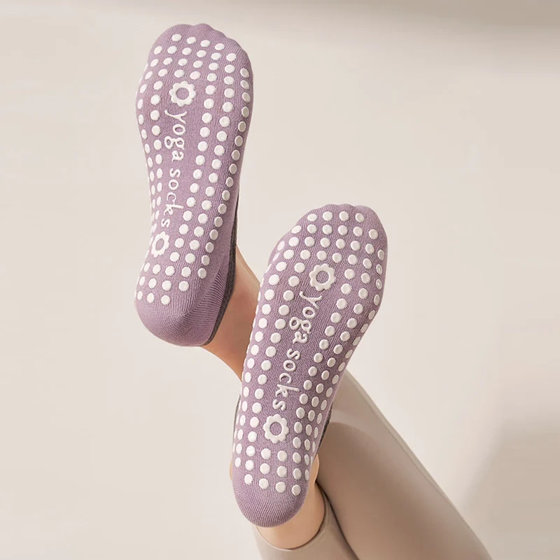 Olivenorma Hautfreundliche, weiche Stricksocken mit Rundumgriff, rutschfest, stoßdämpfend, vielseitig einsetzbar – Trainingssocken für Damen (Yoga)