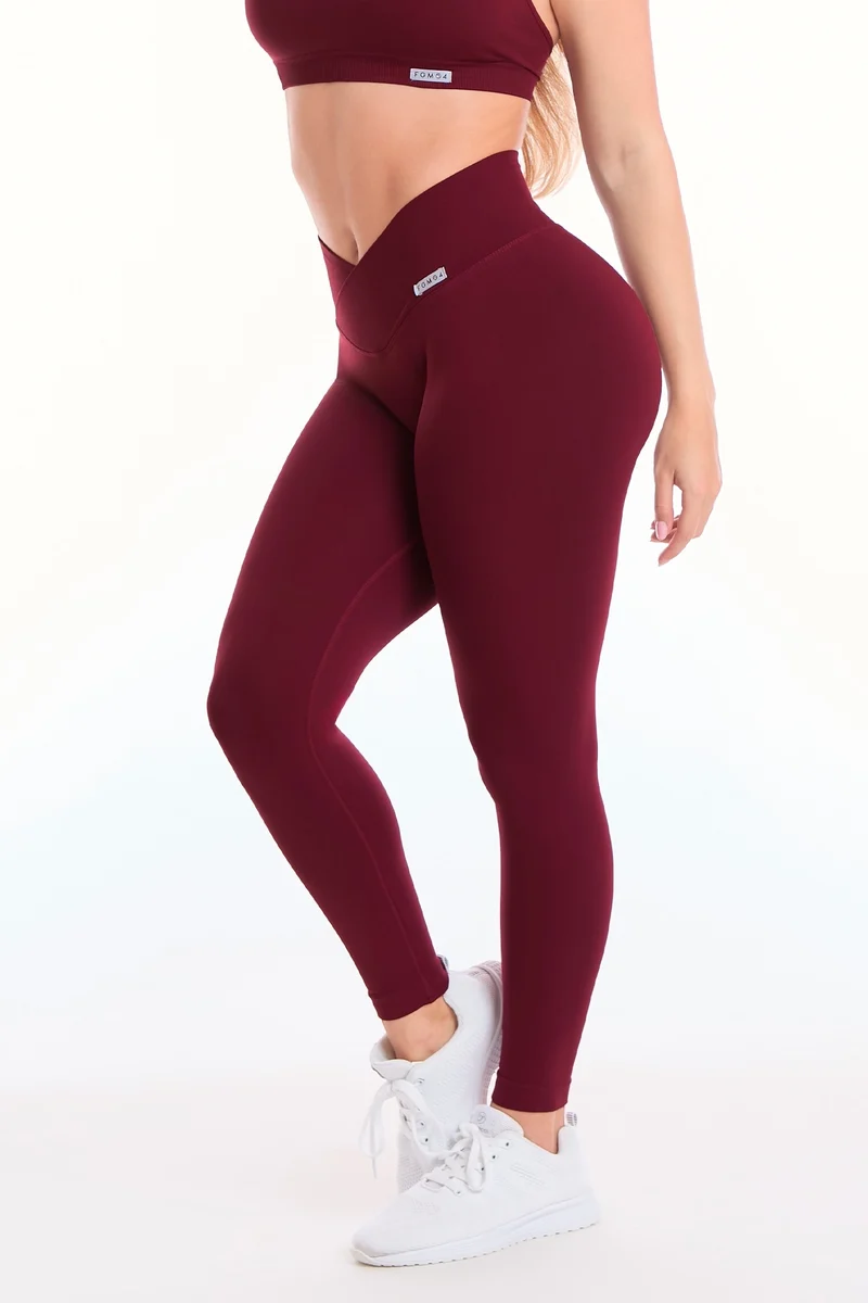 Leggings Push Up Vita Bassa Venere Merlot